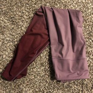 Old navy pink to magenta ombré leggings